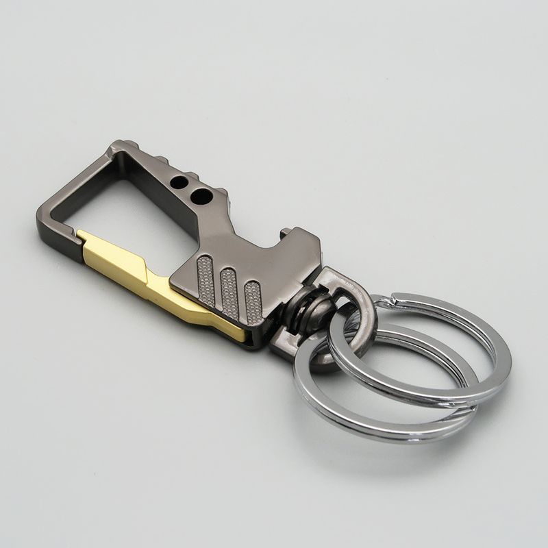 Multifunctional Creative Bottle Opener Knife Keychain Men's Business Waist Hanging Zinc Alloy Laser Engraved Key Ring_autovado.com