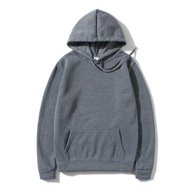 Men's Clothing heavy large size solid color hooded sweatshirt hoodie sweatshirt _autovado.com