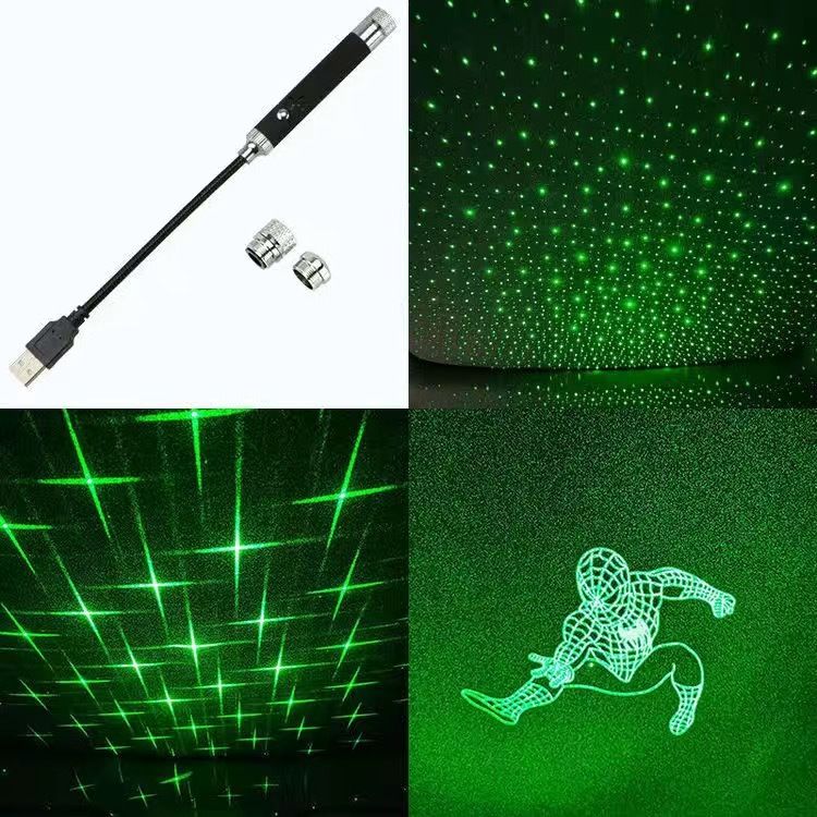 Car Interior Armrest Box, Ceiling Ambient Car Mounted Full Star Projection Light, Starry Sky Light_autovado.com