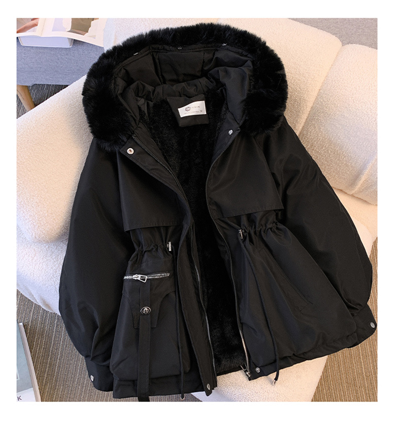 Women's Winter Jacket Fashionable and Versatile Plus Velvet Thick Fur All-in-One Jacket_autovado.com