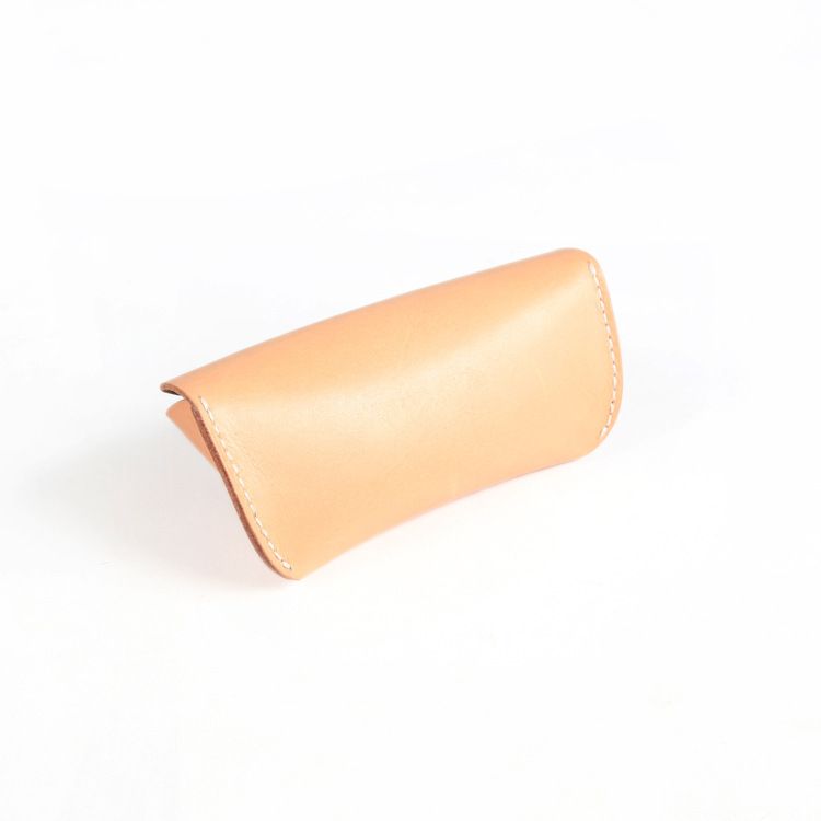 Unisex Leather glasses case cowhide sunglasses case high-grade vintage handmade glasses bag_autovado.com