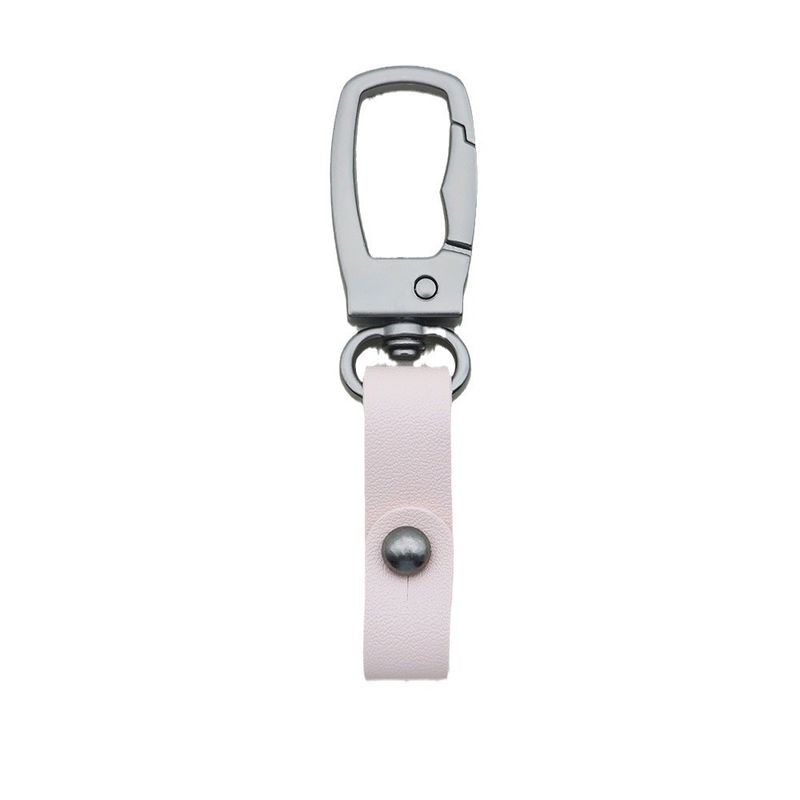 Square Metal Car Keychain Pendant Creative Simple Keychain Men's And Women's Leather Waist Keychain Accessories_autovado.com