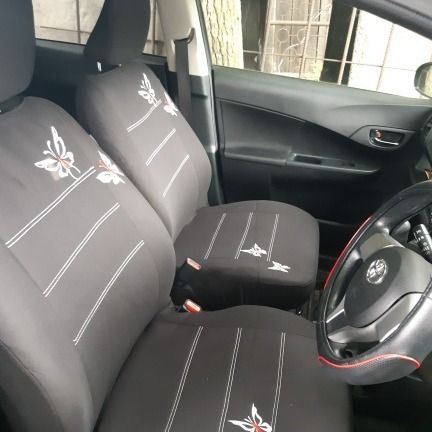 General purpose seat cover Black butterfly embroidery car seat cushion 9-piece set_autovado.com