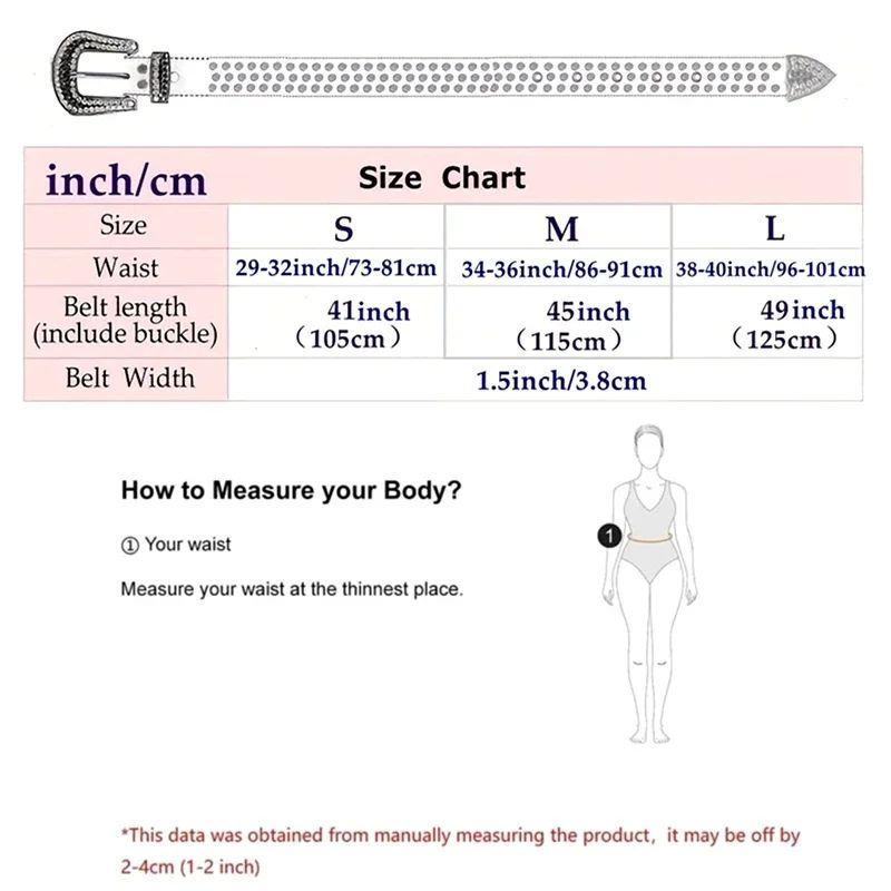 HOT Gorgeous and Shiny Rhinestone Jeans Pants Western Cowgirl Bling Studded Design Ladies Fashion Belt Gift For Women_autovado.com