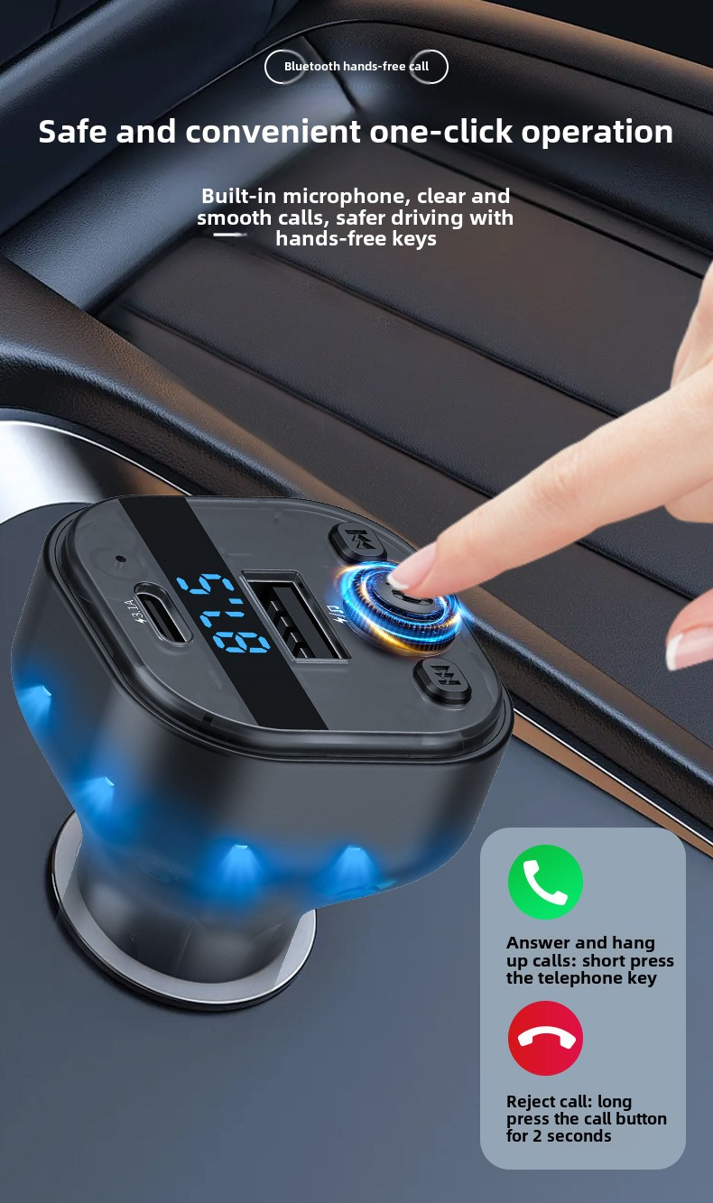 Car Bluetooth Player, MP3 Player With Charger, FM Transmitter, Car Charger_autovado.com