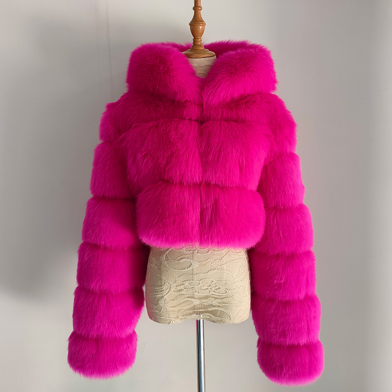 Women's Winter Thickened Artificial Fur Coat Short Jacket Fashion Large Size_autovado.com