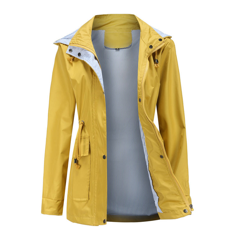 Women's Clothing new autumn and winter detachable hood windbreaker women women's clothing large size women's jacket raincoat_autovado.com