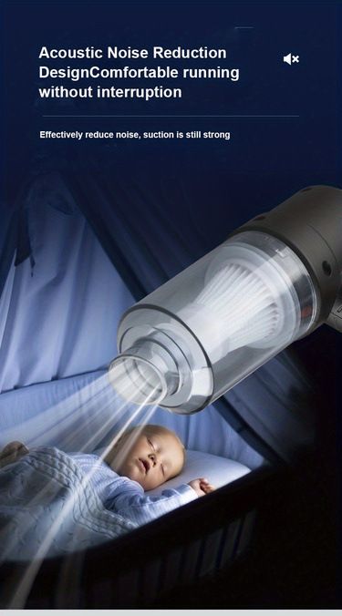 Vacuum Cleaner Car Cleaning High Power Mini Rechargeable Multi Function Blowing And Suction Car Handheld Small Car_autovado.com