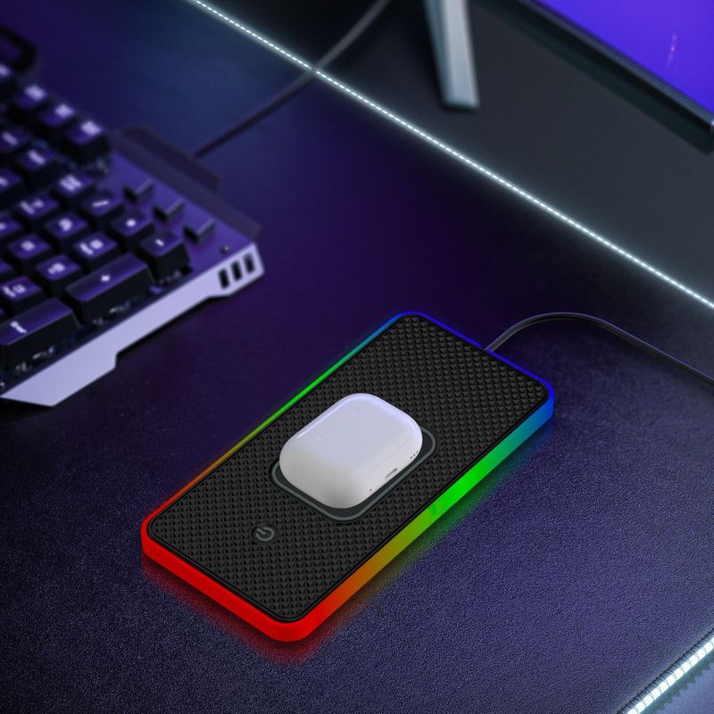 D15Key Switchable RGB Ambient Light Car Phone Wireless Charger Compatible With Mercedes-Benz BMW Universal_autovado.com