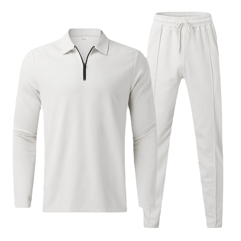 Men's Clothing Casual Men Fashion Men's POLO Shirt Suit Trendy Casual Sports Suit_autovado.com