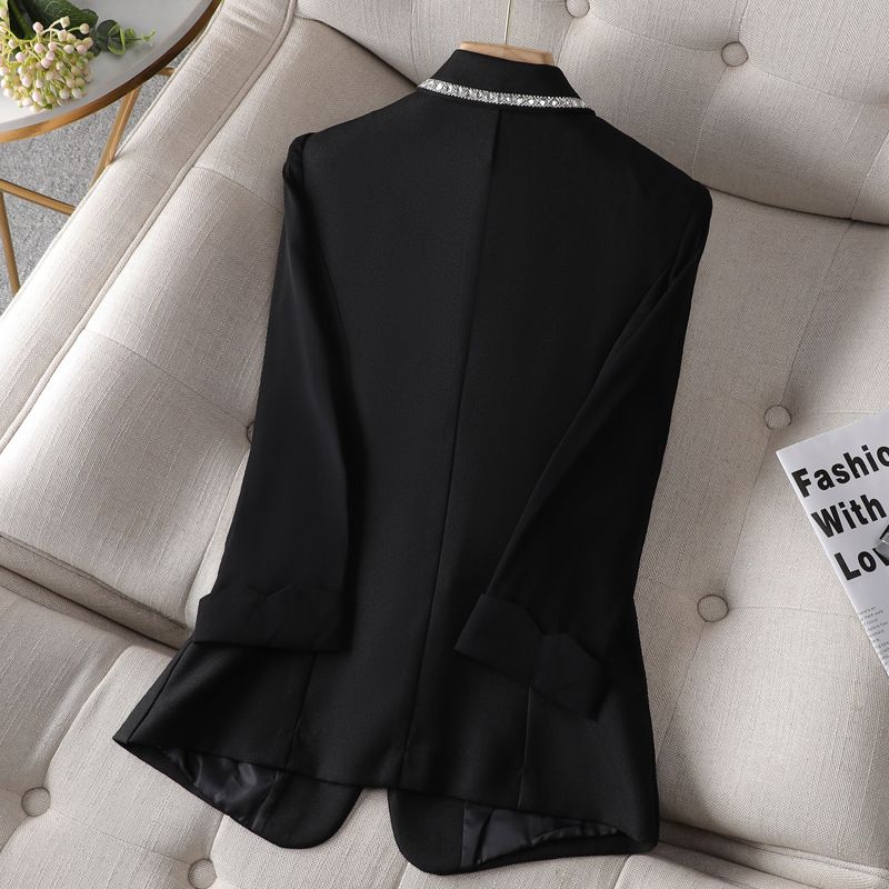 Women's Clothing White small suit jacket for women 2023 new spring and autumn Korean style casual high-end fashion suit ladies tops_autovado.com