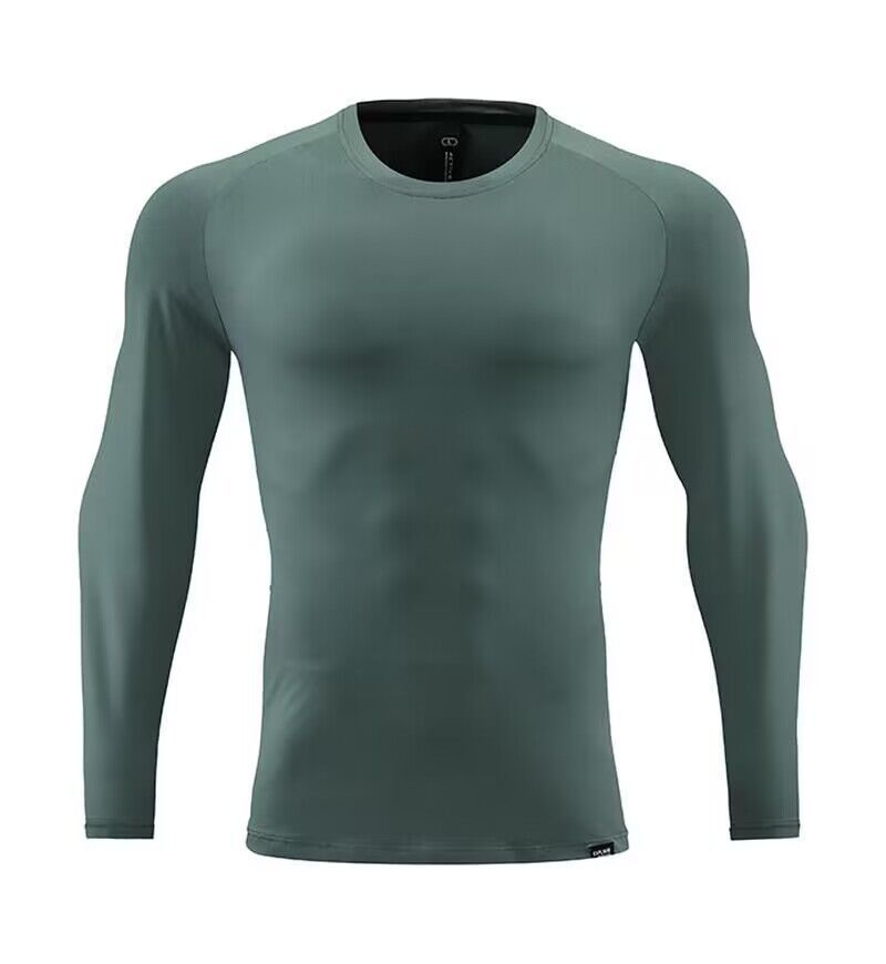 Men's Clothing Long-Sleeved Sports T-Shirt Running Quick-Drying Tights Fitness Breathable Training Outdoor Clothing Round Neck Sweatshirt_autovado.com