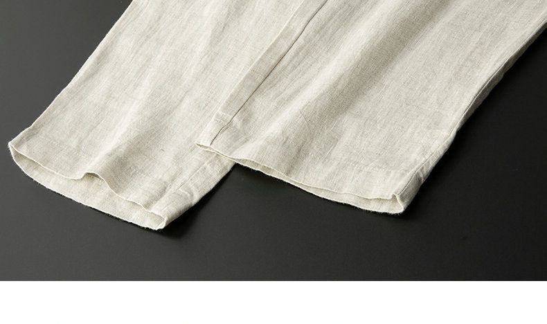 Men's Clothing 2026 New Simple Casual Linen Suit For Men Spring And Summer Thin Style Youth Korean Style Fashion Summer Loose Handsome Two-Piece Suit_autovado.com