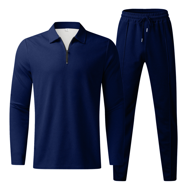 Men's Clothing Casual Men Fashion Men's POLO Shirt Suit Trendy Casual Sports Suit_autovado.com