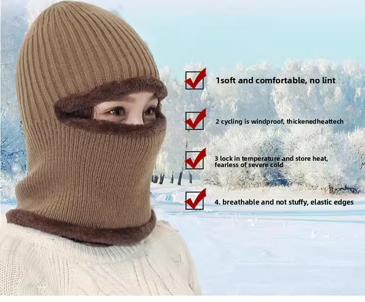 Warm Headgear For Men And Women, Windproof Hat, Cold-Proof Mask, Winter Cycling Neck Warmer, Face Shield, Electric Bike_autovado.com