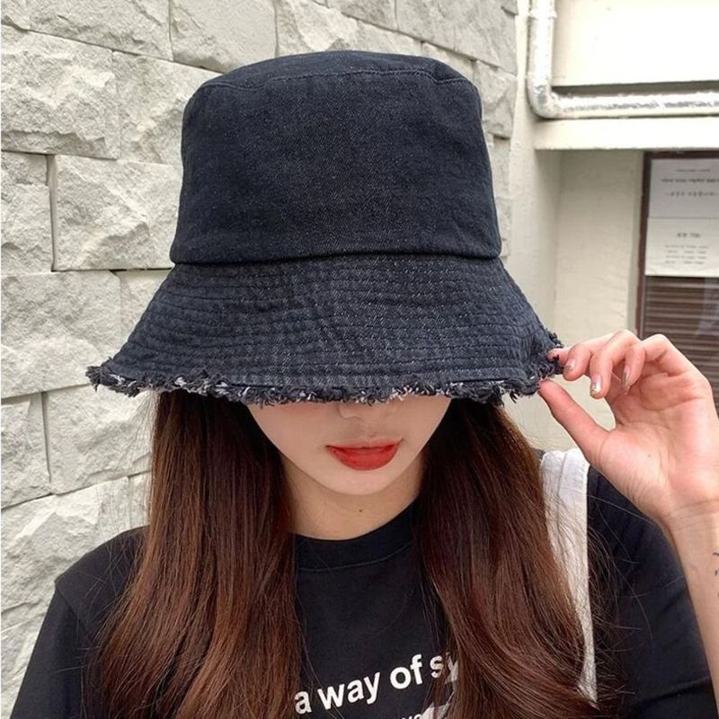 Hot Sale Cotton Bob Panama Summer Y2K Style Jeans Foldable Fishing Sun Travel Outdoor Bucket Hat Men Women_autovado.com