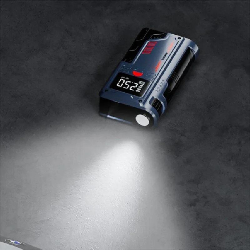 4-in-1 Jump With 150 PSI Air Compressor, 20000 MAh Portable Booster Charger, 1000 A Fuel, Car Battery Starter_autovado.com