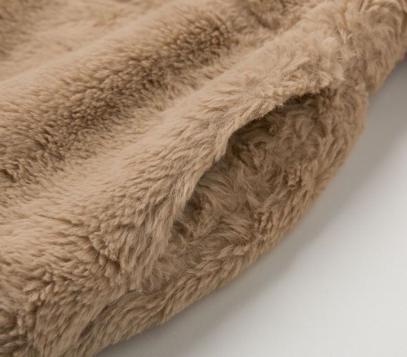 Women's Clothing autumn and winter rabbit fur zipper cardigan plush warm jacket_autovado.com