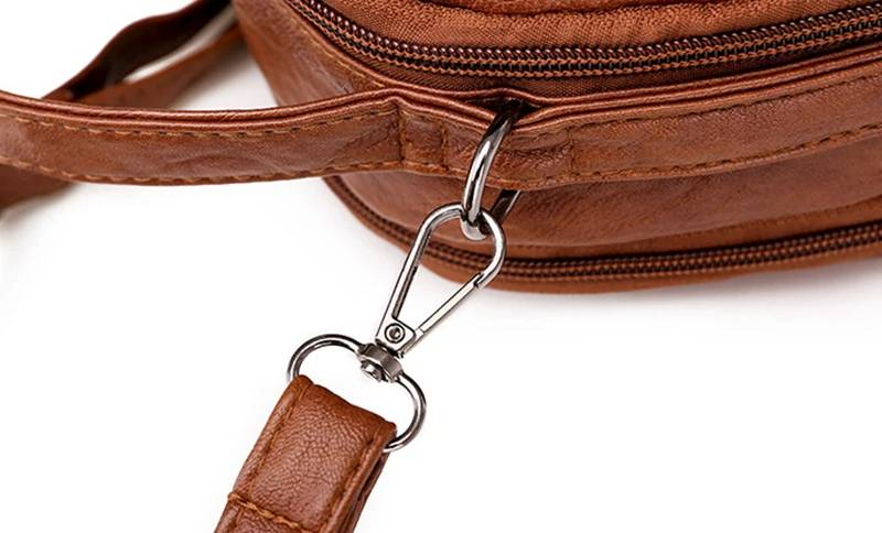 Multi-Functional Soft PU Leather Small Shoulder Bag For Women Vintage Fashion Crossbody Bag Female Purse Cell Phone Handbag_autovado.com