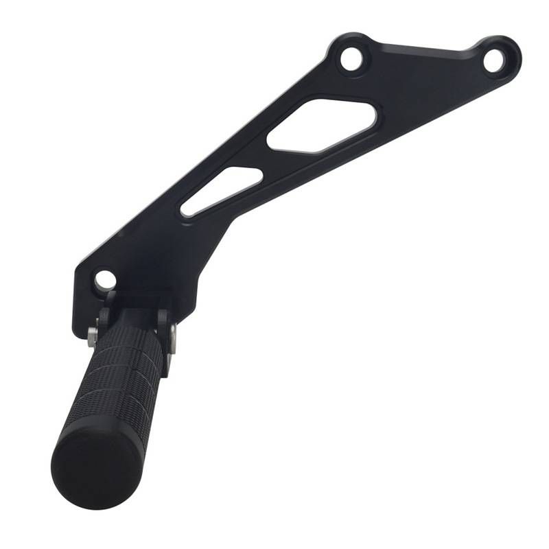 Universal Aluminum Alloy Rear Foot Peg - Durable & Lightweight For Motorcycle/Bike Customization (26x16.3x4.5mm, Black)_autovado.com