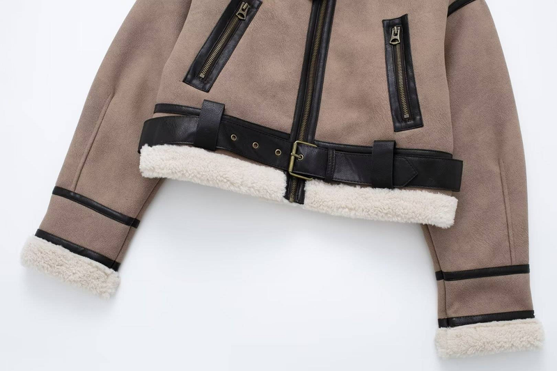 Women's Clothing fur double-sided short jacket _autovado.com