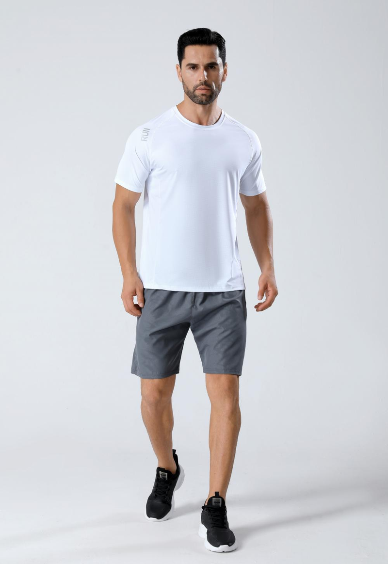 Men's Clothing Quick-Drying Short-Sleeved Ice Silk Breathable Sports Running Fitness Clothes Ice Sense T-Shirt Training Track And Field Suit_autovado.com