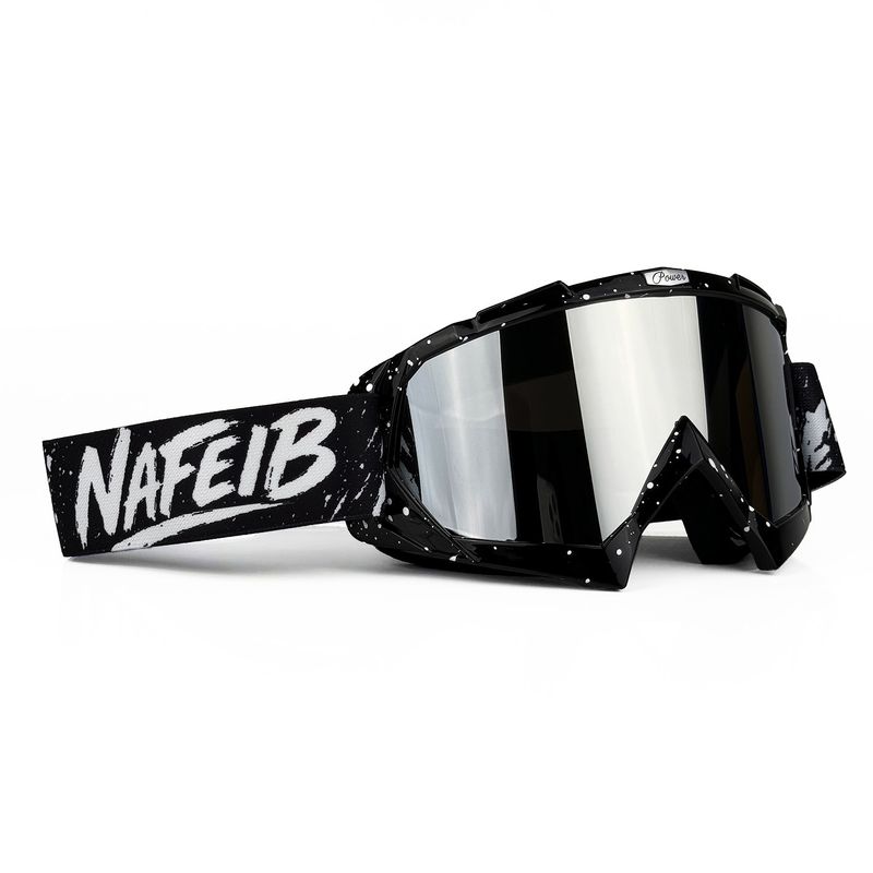 NAFEIB Motorcycle Goggles - Dirt Bike Snow Goggles For Men & Women, Anti-Fog UV Protection Riding Glasses With Interchangeable Lenses_autovado.com