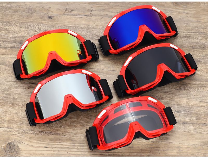 Motorcycle Goggles Off-Road Bike Windproof Sunglasses For Mountain Cycling Motocross Helmet Visor With Interchangeable Lenses_autovado.com