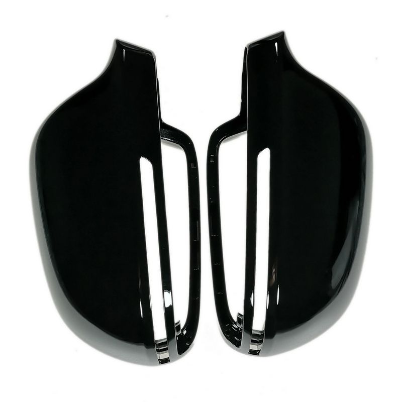 Black Side Mirror Covers Cap for Audi A6 C6 4F A4 A5 B8 8K Q3 SQ3 A8 D3 S4 S5 S6 S8 door wing 2008 2009 2012 2015 A3 8P_autovado.com