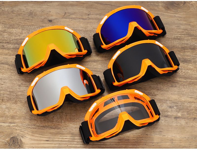 Motorcycle Goggles Off-Road Bike Windproof Sunglasses For Mountain Cycling Motocross Helmet Visor With Interchangeable Lenses_autovado.com