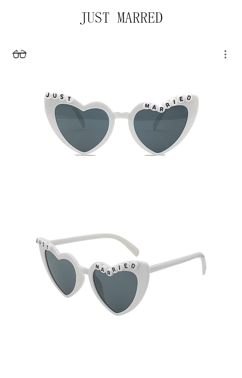 Unisex wedding sunglasses snowflake love sunglasses men summer sun protection party glasses_autovado.com