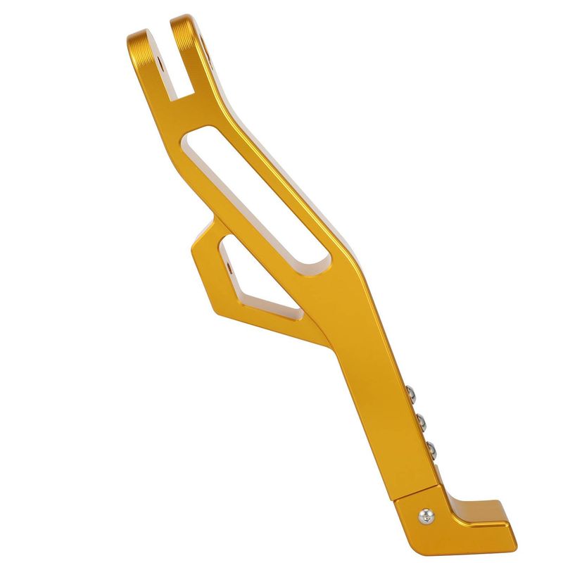 Universal Motorcycle Side Stand Adjustable Kickstand For Custom Bike Modifications - Black/Gold/Purple (32x8x3cm)_autovado.com