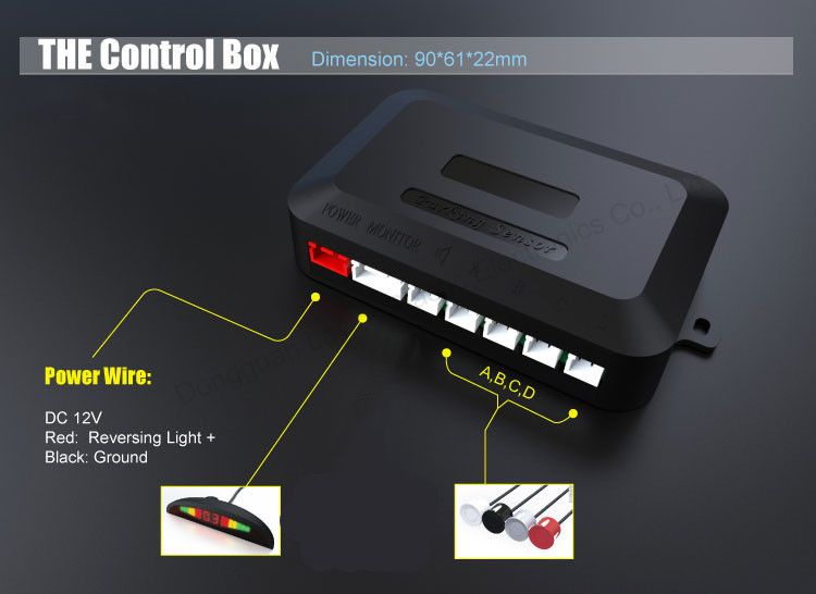 4-Sensor LED Crescent Parking Radar System With Voice Alerts - HD Display Reverse Parking Assistant For Cars/SUVs/Vans_autovado.com