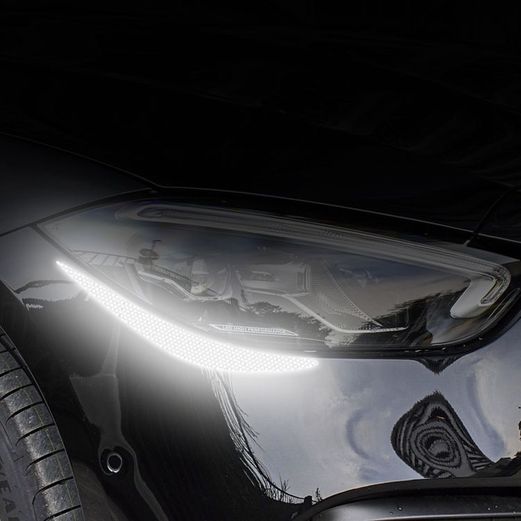 Car Decoration, Engine Hood, Headlight Eyebrow Car Creative Modification, Personalized Reflective Sticker, Waterproof_autovado.com
