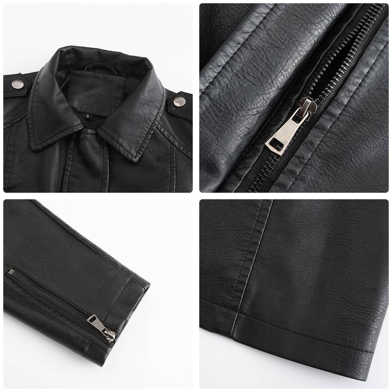 New mid-length leather coat with belt long-sleeved leather trench coat fashionable coat woman_autovado.com