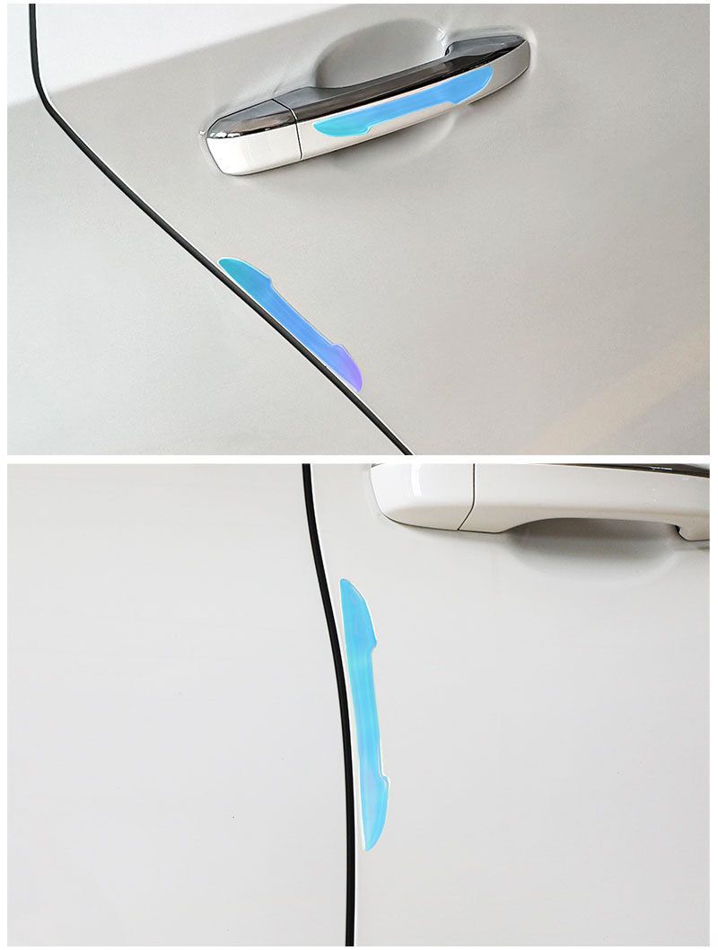 Car Door Handle Strip, Rearview Mirror Equipped With Colorful Luminous Decorative Sticker, Drip Glue Thickened Anti_autovado.com