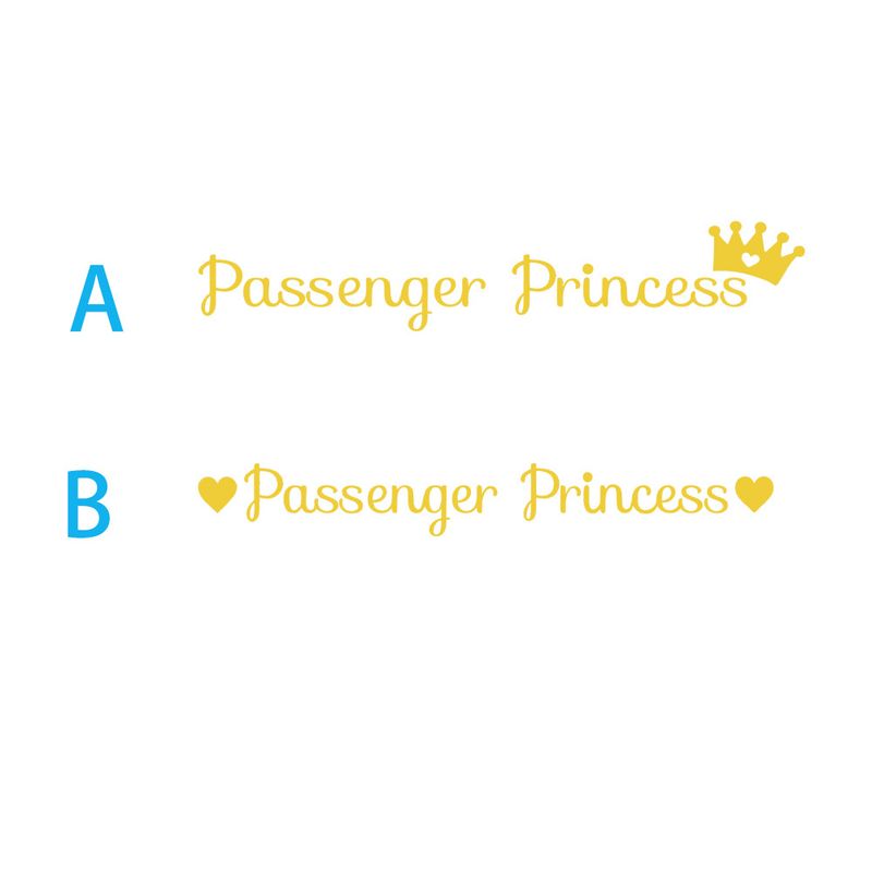 Passenger Princess car rearview mirror makeup mirror passenger princess creative stickers_autovado.com
