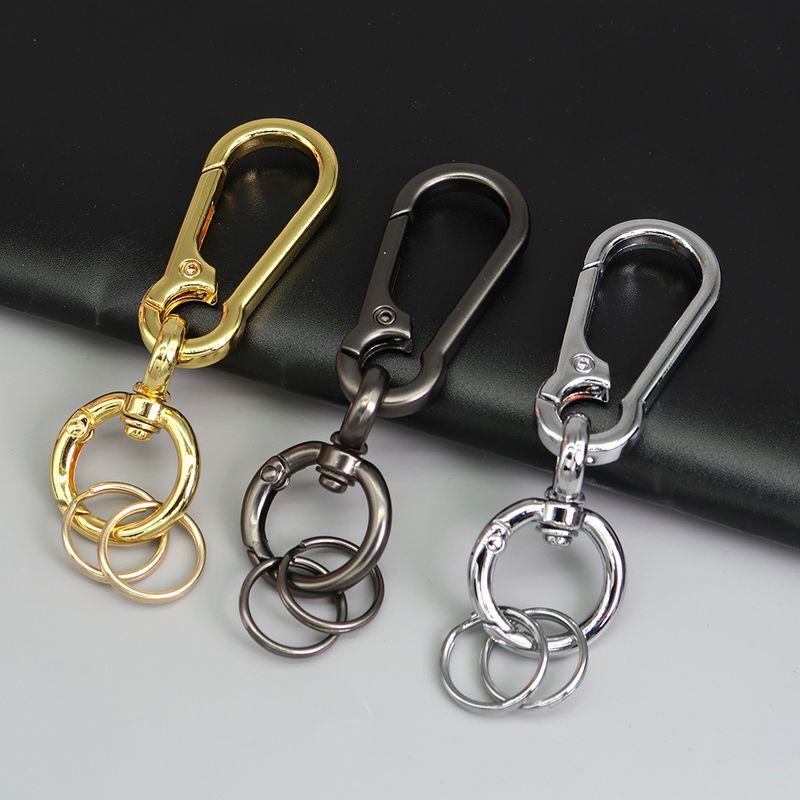Car Keychain Zinc Alloy Rotating Figure Eight Dog Buckle Men's Waist Hanging Buckle Spring Ring_autovado.com