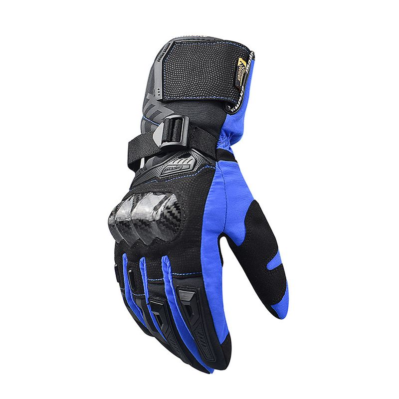 MADBIKE Winter Motorcycle Touchscreen Waterproof Drop-proof Warm Riding Off-road Thickened Long Carbon Fiber Gloves_autovado.com