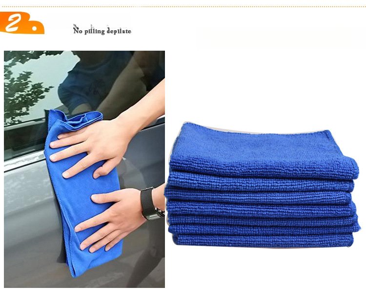 30*30CM Warp Knitted Nano Fiber Wash Car Wiping 220g/square Meter Cleaning Towel_autovado.com