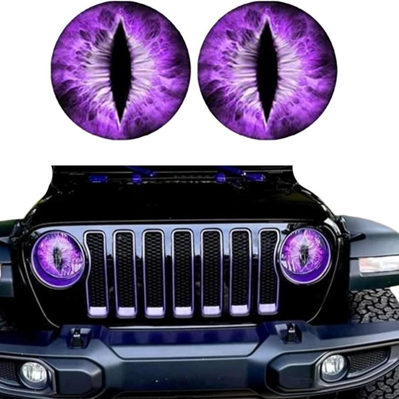 Beast Eyes Car Stickers Wrangler Headlight Stickers Beast Eyes Headlight Decals Headlight Stickers_autovado.com