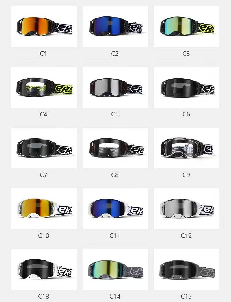 Motorcycle Goggles For Off-Road Riding – Windproof & Anti-Dust Sports Sunglasses With Interchangeable Lenses_autovado.com