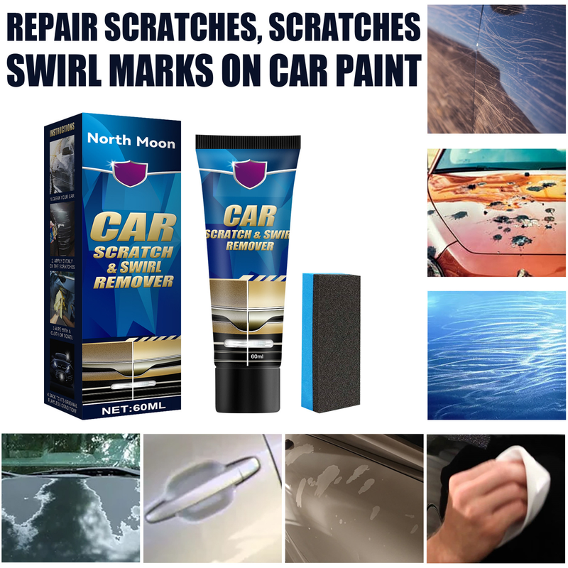 Yuanmheng 1 Set 15/60/120ml Scratches Repair Wax Powerful Cleaning Maintenance Car Scratch And Swirl Remover Scratch Repair Tool Car Accessories_autovado.com
