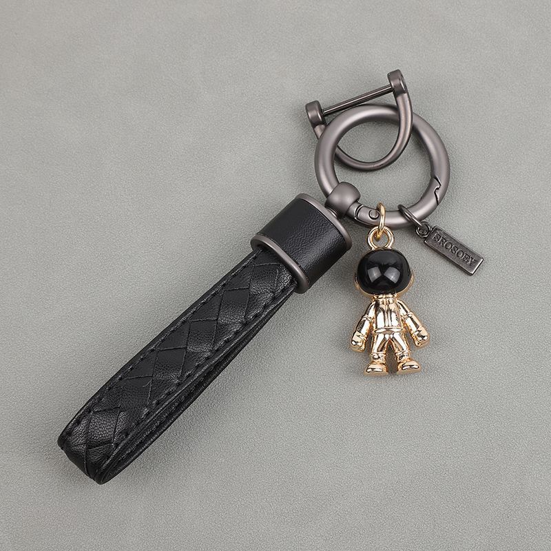 Diamond Pattern Car Keychain Internet Celebrity Astronaut Pendant High End Pendant Men And Women Key Chain Ring_autovado.com