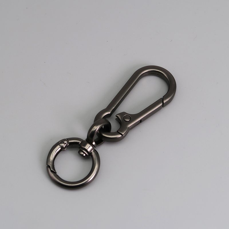 Car Keychain Zinc Alloy Rotating Figure Eight Dog Buckle Men's Waist Hanging Buckle Spring Ring_autovado.com