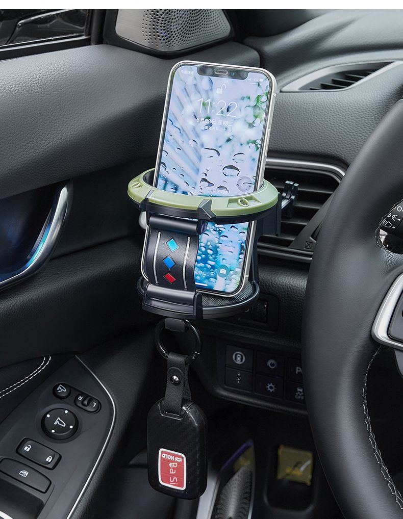 Car water cup holder car air conditioning outlet beverage holder milk tea cup holder ashtray fixing bracket with Hook_autovado.com