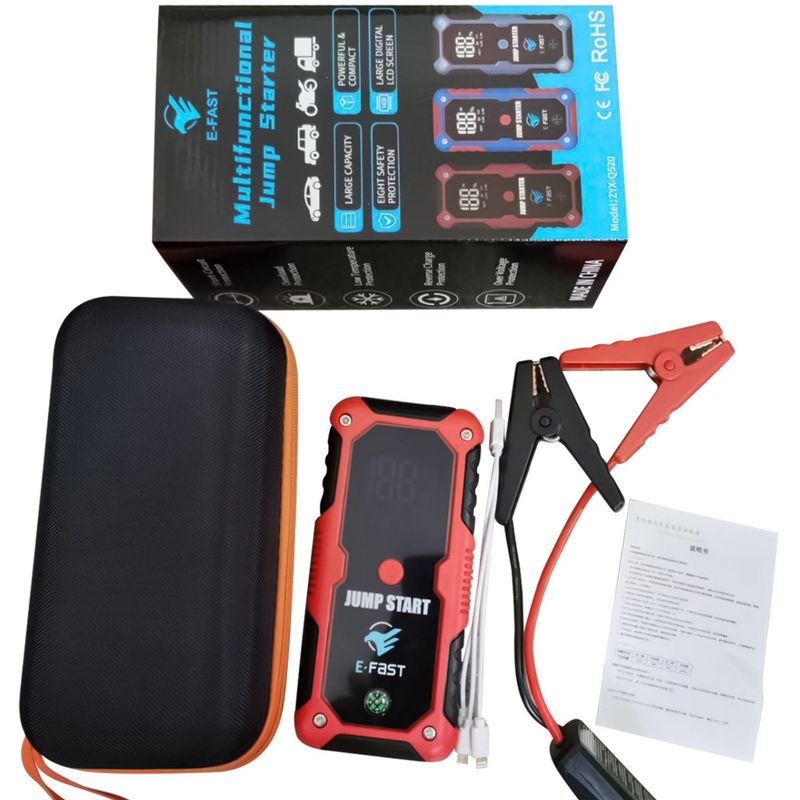 Portable Multi-Function Power Bank Emergency Jump Starter Outdoor Car Battery Rescue_autovado.com