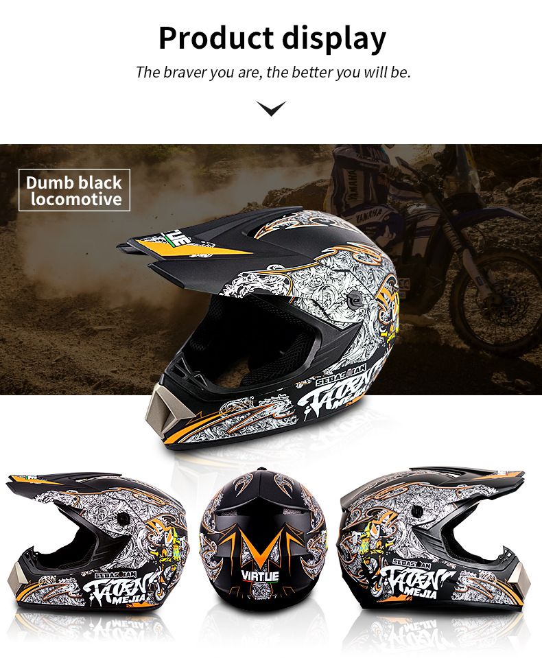 Electric beach Cross country helmet Mountain downhill cool full helmet kids teen kart helmet_autovado.com
