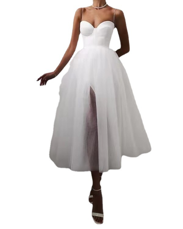 Women's Suspender Style A-line Skirt Dress Agency Franchise_autovado.com