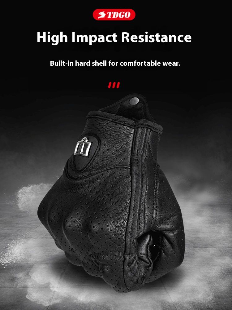 Motorcycle Gloves – Premium Lambskin & Cowhide (Windproof/Touchscreen/Breathable, All-Season Riding, M/L/XL, Black/Yellow)_autovado.com